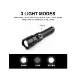 Ισχυρός Φακός LED Επαναφορτιζόμενος με Zoom και 3 Λειτουργίες Φωτός - Multifunctional Tactical Zoom Flashlight