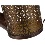 Ηλιακό Ρετρό Φωτιστικό Ποτιστήρι LED με Βραχίονα Στήριξης σε Χρυσό Χρώμα