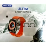 Smart Watch 2 σε 1 DT001 Plus Ultra Big 2.0 + Ακουστικά - Πορτοκαλί