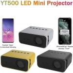 YT500 Mini Projector Τεχνολογίας Προβολής LCD Λάμπας LED με Φυσική Ανάλυση 320 x 240 και Φωτεινότητα 24 Ansi Lumens με WiFi Κίτρινος