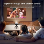 YT500 Mini Projector Τεχνολογίας Προβολής LCD Λάμπας LED με Φυσική Ανάλυση 320 x 240 και Φωτεινότητα 24 Ansi Lumens με WiFi Κίτρινος