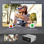 YT500 Mini Projector Τεχνολογίας Προβολής LCD Λάμπας LED με Φυσική Ανάλυση 320 x 240 και Φωτεινότητα 24 Ansi Lumens με WiFi Κίτρινος