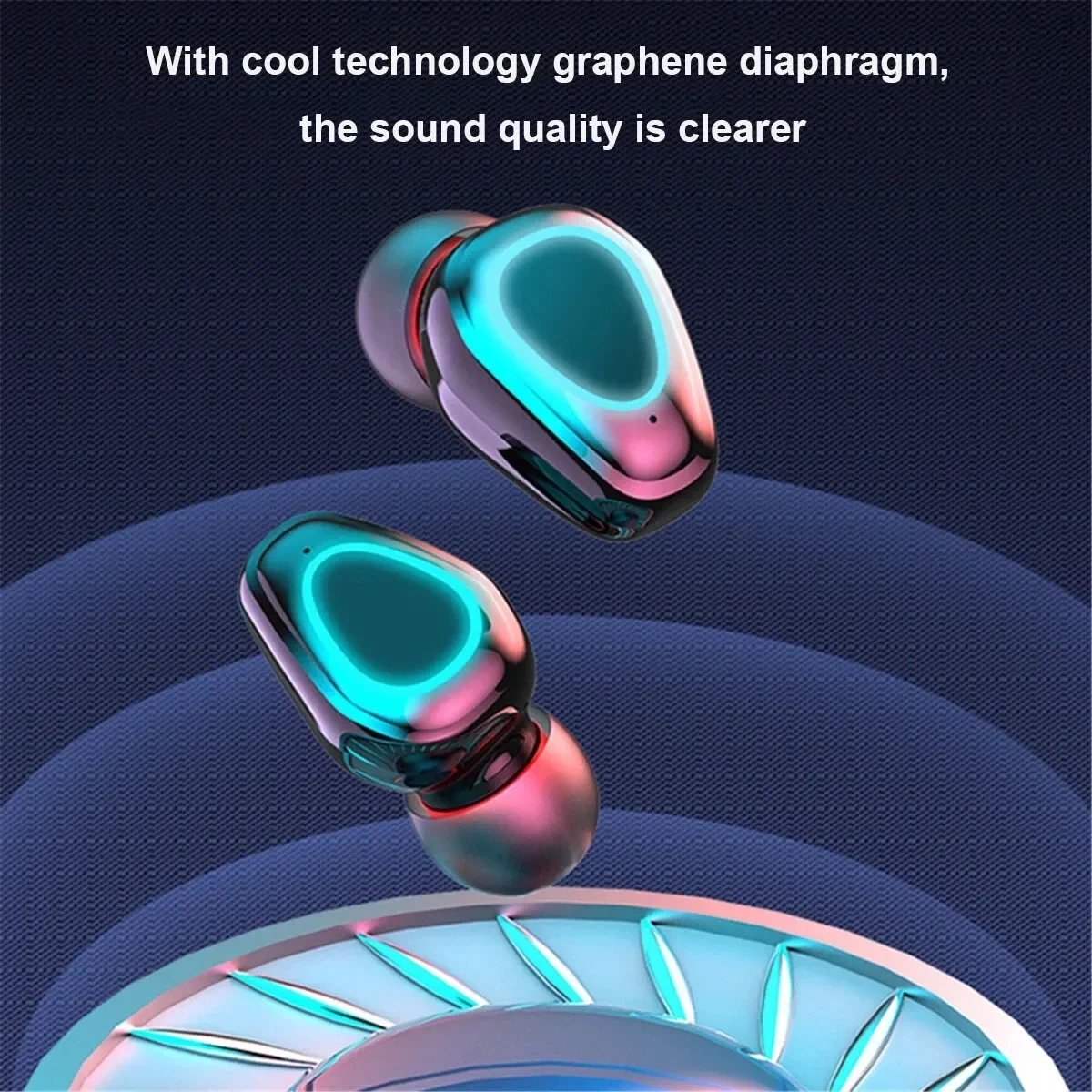 G40 In-ear Bluetooth Handsfree Ακουστικά με Θήκη Φόρτισης Μαύρα