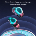G40 In-ear Bluetooth Handsfree Ακουστικά με Θήκη Φόρτισης Μαύρα
