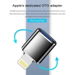 Αντάπτορας OTG Lightning Αρσενικό σε USB-A Θηλυκό Μαύρο