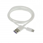 Καλώδιο γρήγορης φόρτισης 5A USB σε Micro USB 1m Λευκό OEM
