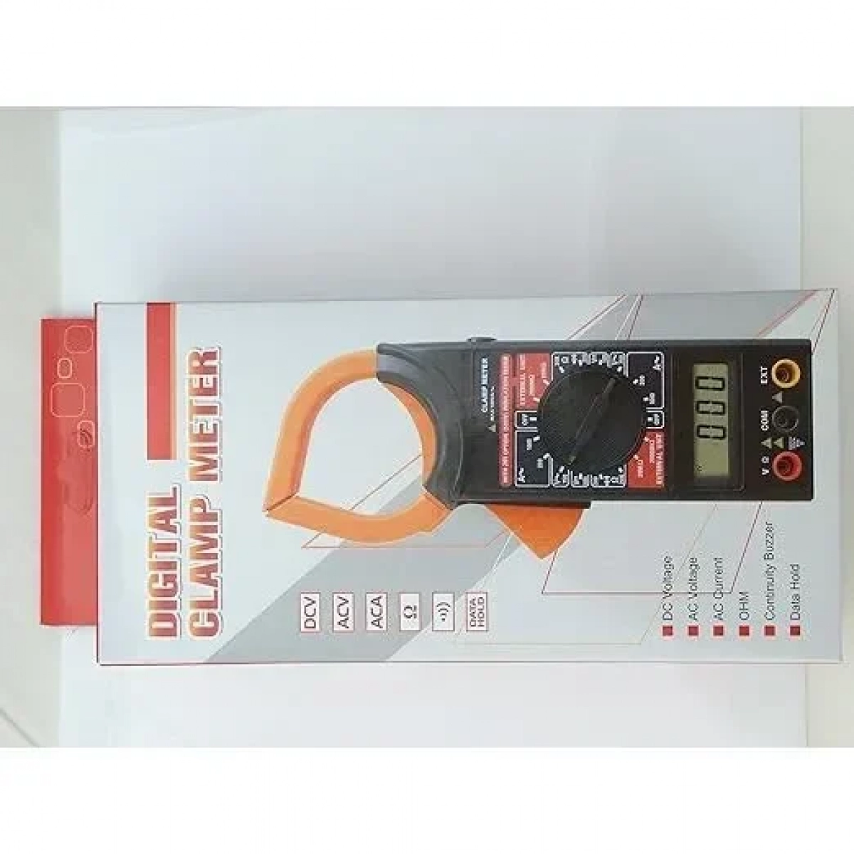 Ψηφιακή Αμπεροτσιμπίδα AC/DC DIGITAL CLAMP METER DT266 – OEM σε Κόκκινο Χρώμα
