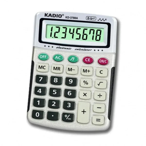 Kadio Αριθμομηχανή – Κομπιουτεράκι 8 ψηφίων KD-3788A
