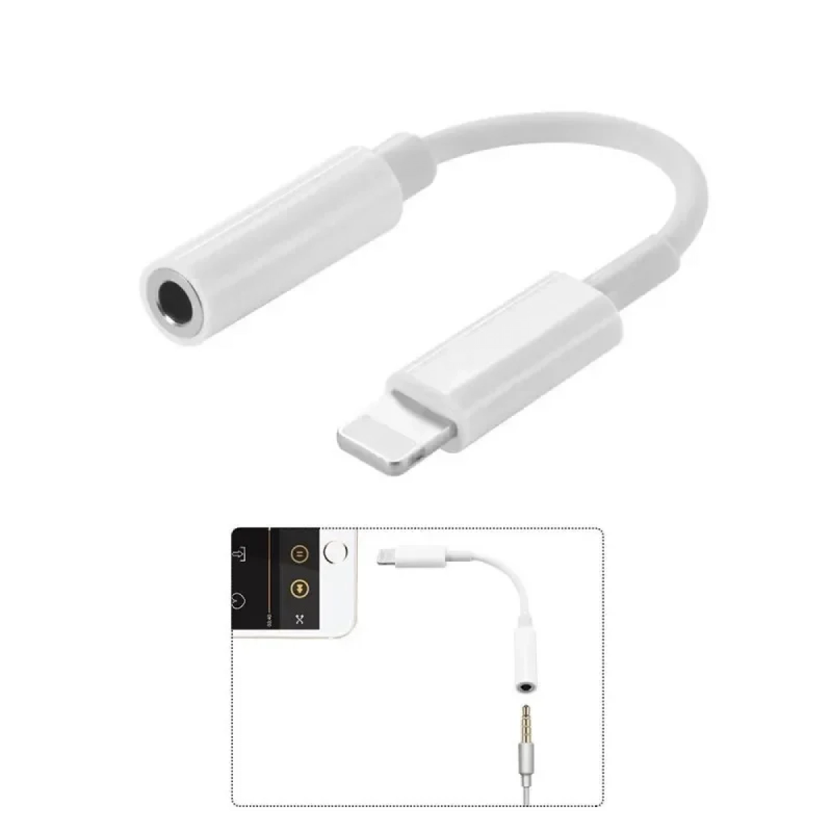 Αντάπτορας ακουστικών Lightning σε 3.5mm για iPhone JH-002 OEM