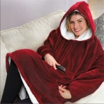 Huggle Plush Κουβέρτα Βελουτέ King Size 70x90εκ. Κόκκινο