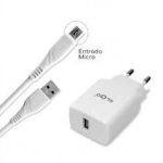 Φορτιστής Ταχείας Φόρτισης με Θύρα USB-A & Micro USB KLGO KC-09A 100cm Λευκό