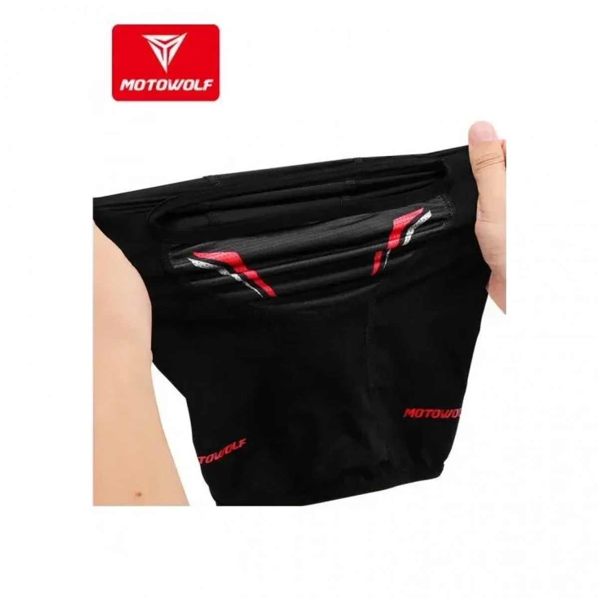 MOTOWOLF Balaclava MDL1919 Onesize Μαύρο-Κόκκινο