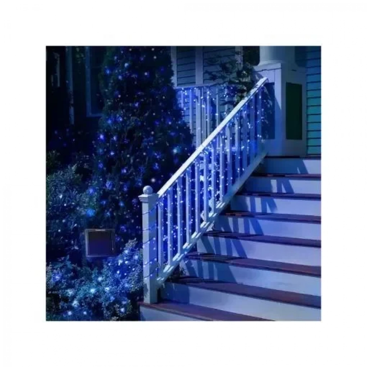 Χριστουγεννιάτικα Ηλιακά Λαμπάκια Μπλε 200 LED 20m