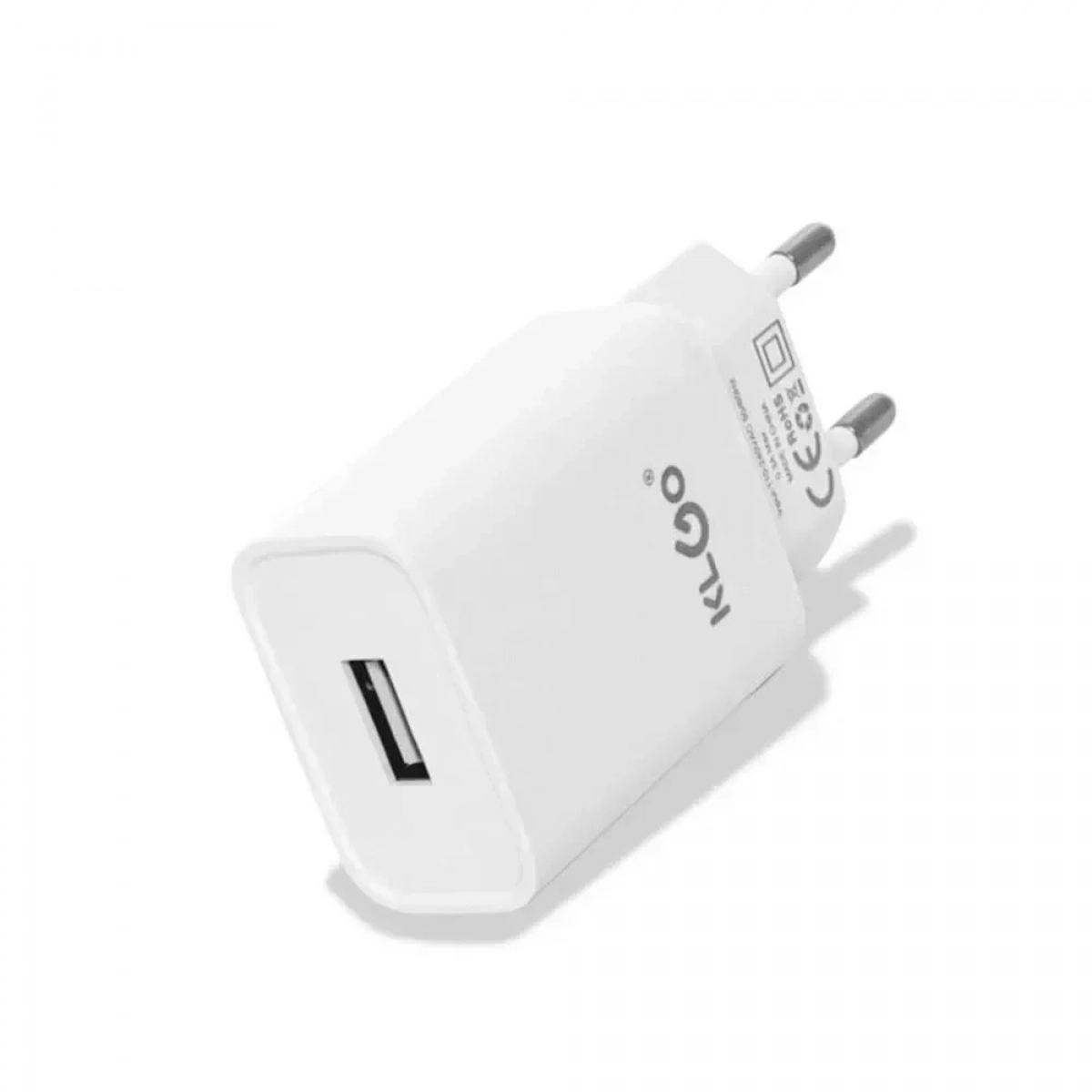 Φορτιστής Ταχείας Φόρτισης με Θύρα USB-A & Micro USB-C KLGO KC-09T Λευκό