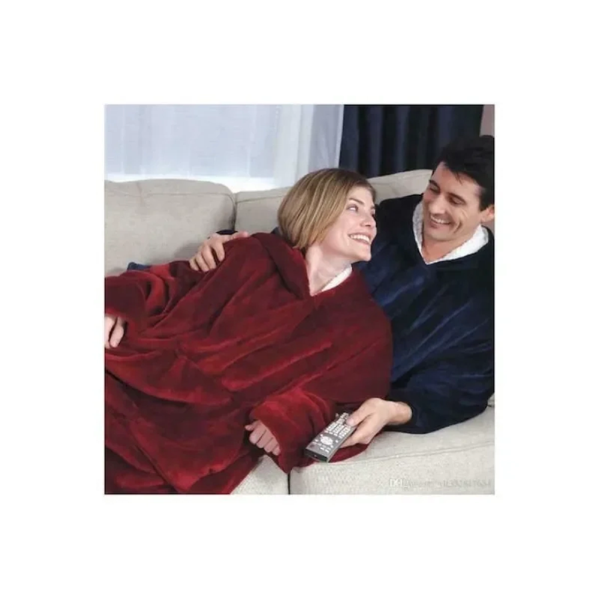 Huggle Plush Κουβέρτα Βελουτέ King Size 70x90εκ. Μπλε