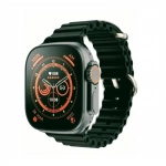Smart Watch 2 σε 1 DT001 Plus Ultra Big 2.0 + Ακουστικά - Μαύρο