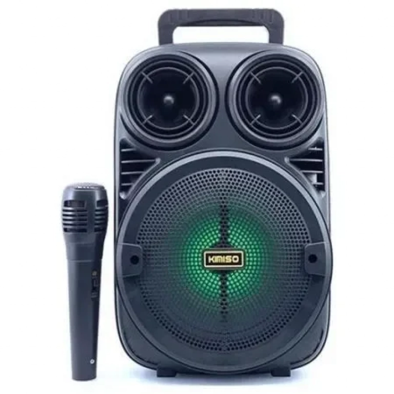 Σύστημα Karaoke KMS-3381 με Ασύρματo Μικρόφωνo Kimiso Μαύρο