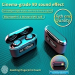 G40 In-ear Bluetooth Handsfree Ακουστικά με Θήκη Φόρτισης Μαύρα