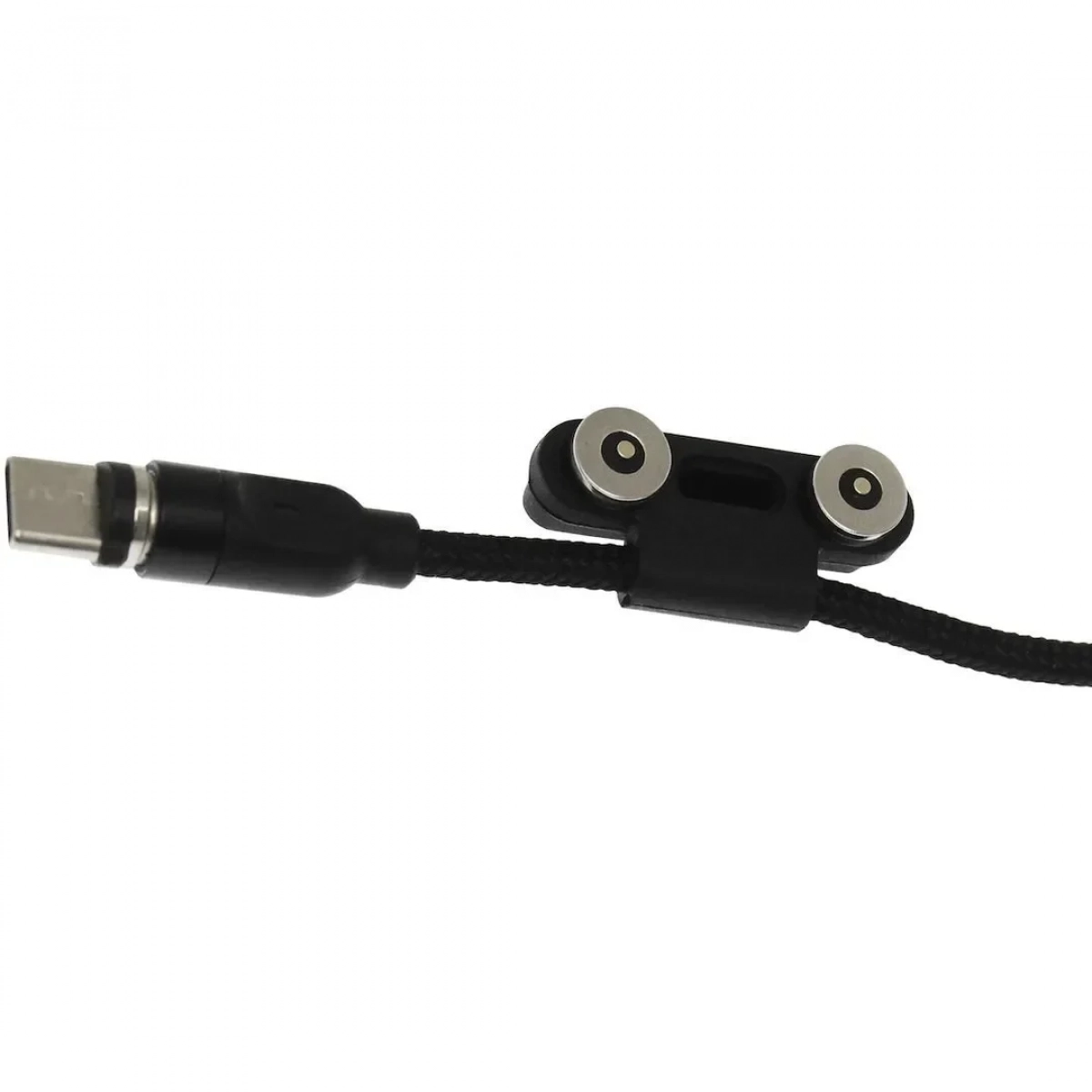 KLGO S-690 Braided / Magnetic USB to Lightning / Type-C / micro USB Cable Μαύρο 1m