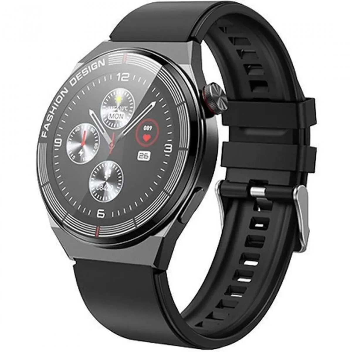 Borofone BD2 Smartwatch με Παλμογράφο (Μαύρο)