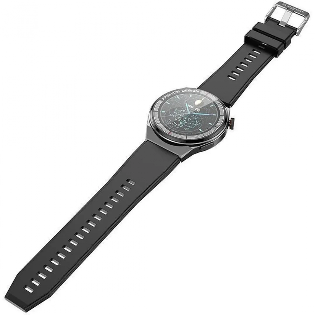Borofone BD2 Smartwatch με Παλμογράφο (Μαύρο)