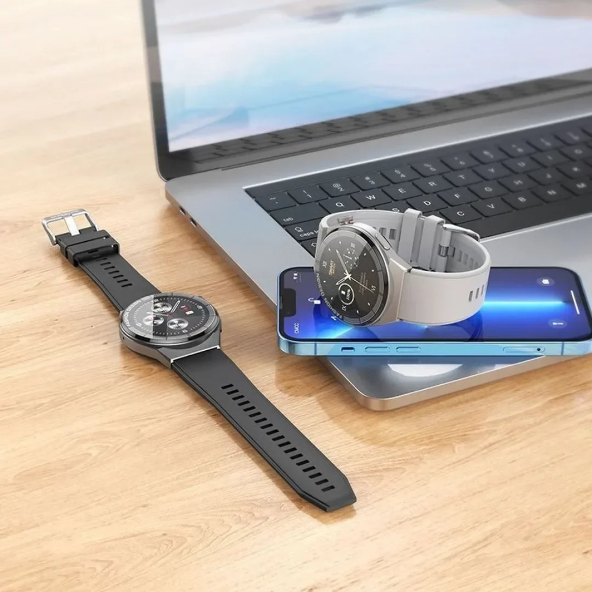 Borofone BD2 Smartwatch με Παλμογράφο (Μαύρο)
