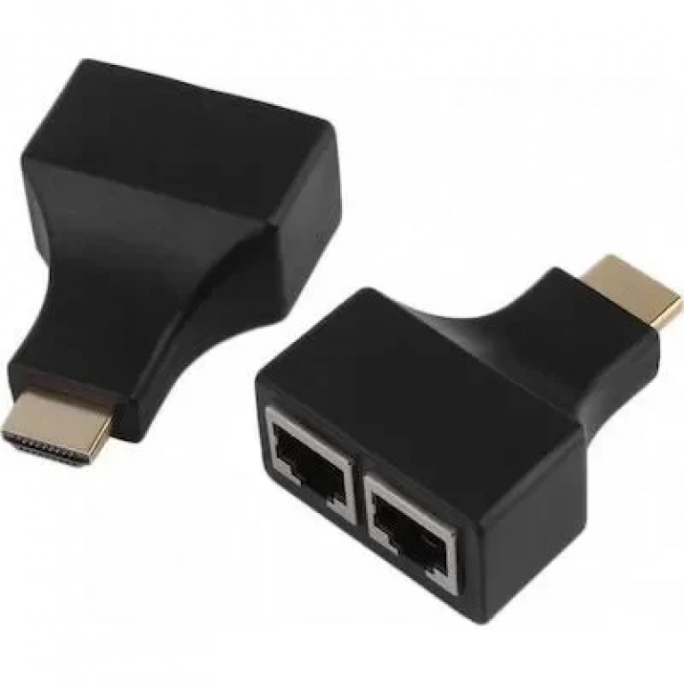 Μετατροπέας HDMI male σε RJ-45 2x female