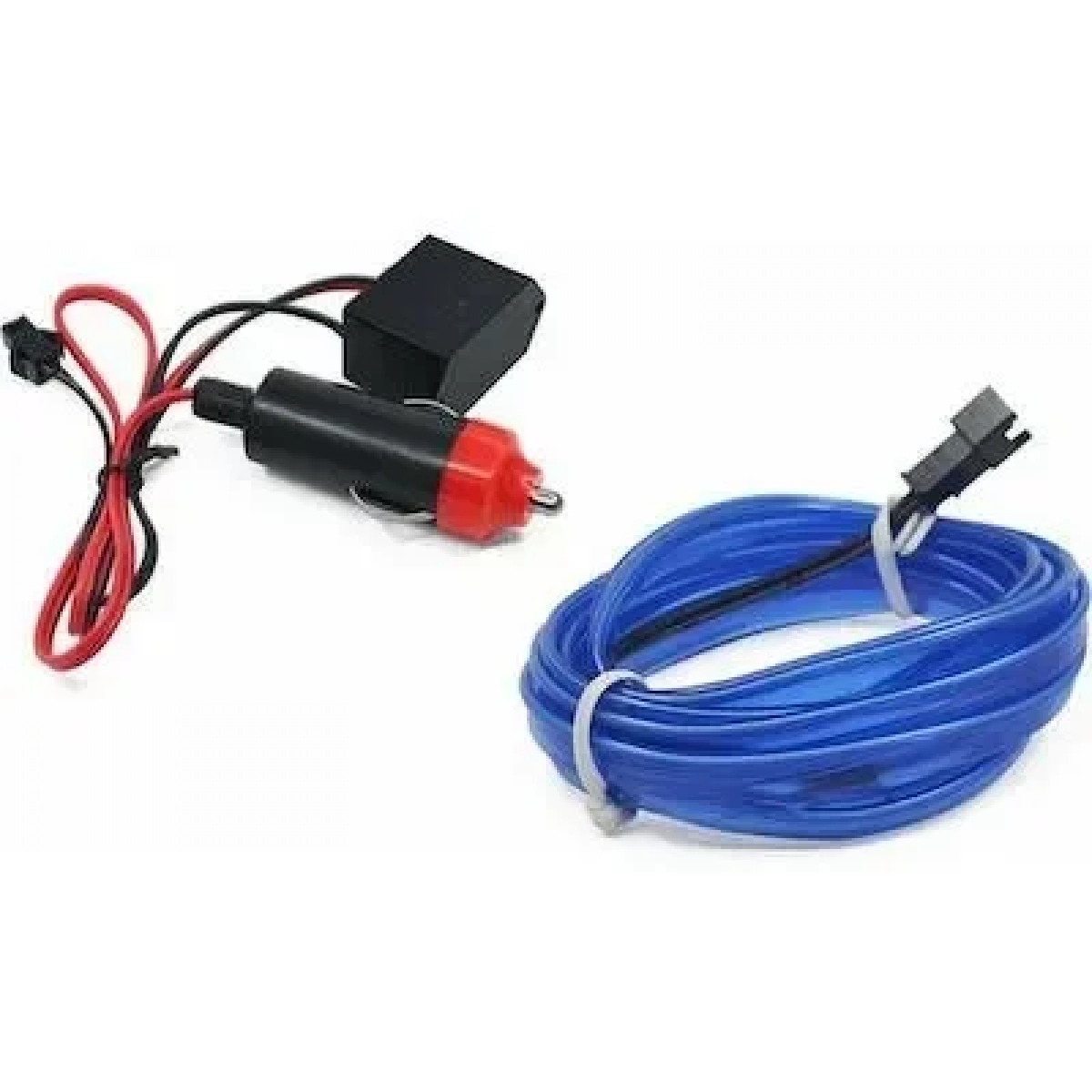 Εύκαμπτο φωτιζόμενο LED καλώδιο Neon 12V Μπλε για εσωτερική διακόσμηση αυτοκινήτου 5m ΟΕΜ
