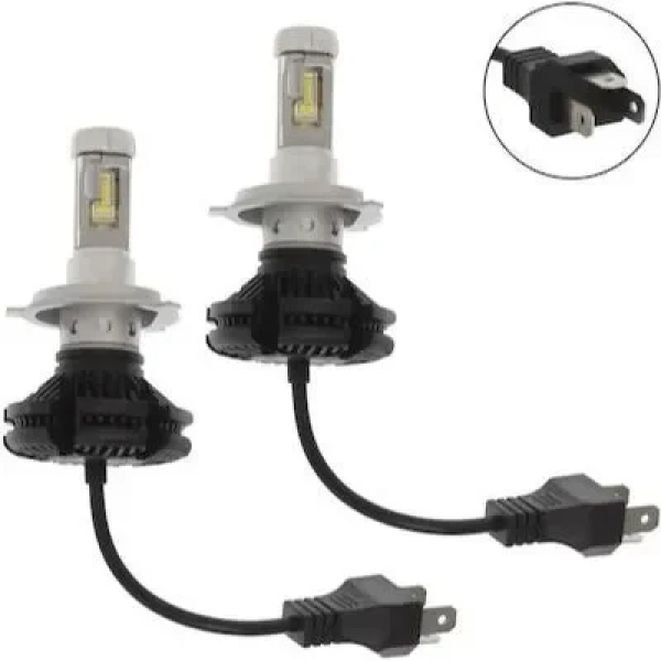 H4 LED 12V/24V 50W 6000LM 6500K IP67 X3LED HEADLIGHT 2 X 25W