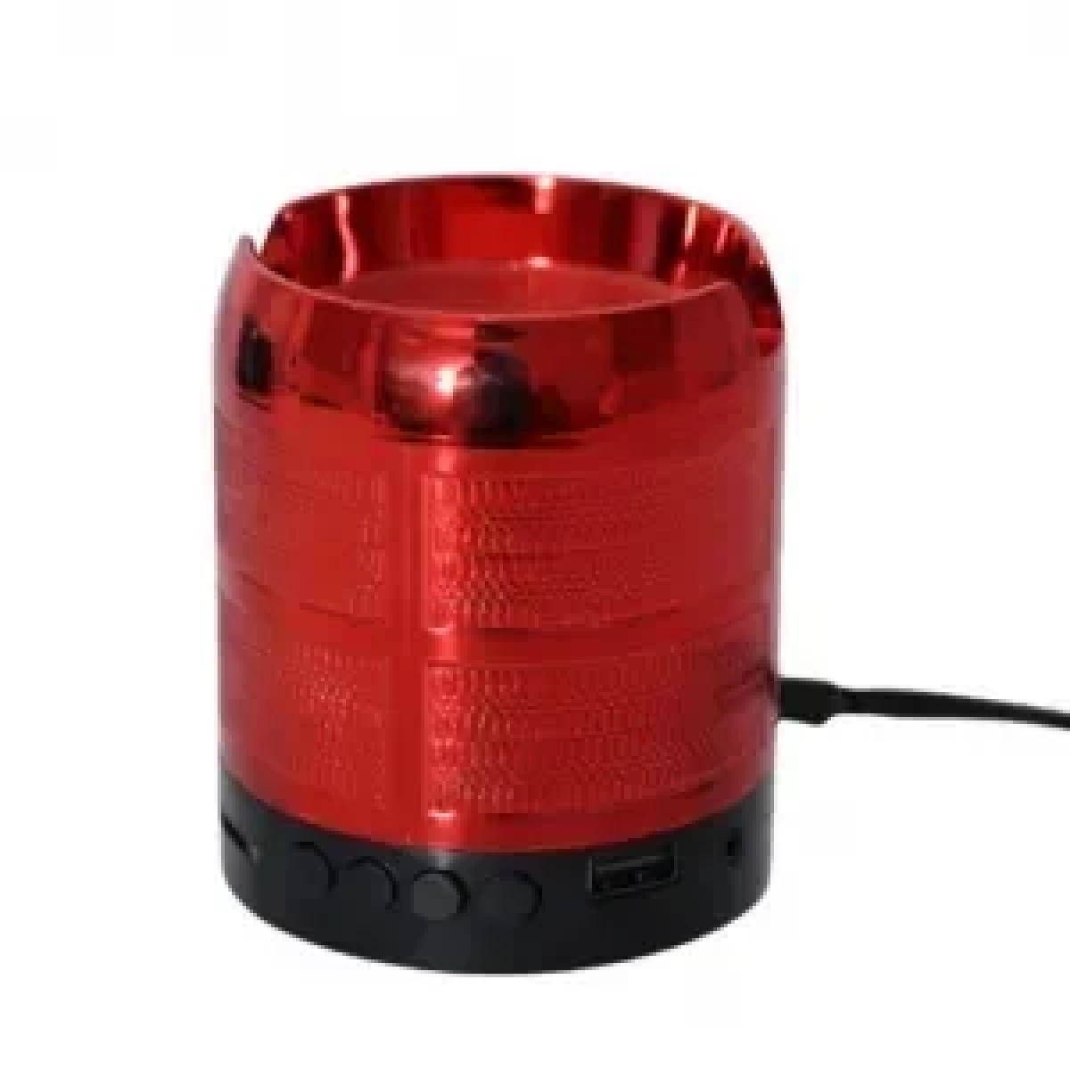 Φορητό ασύρματο ηχείο Bluetooth USB/TF/FM με εγκοπές για τοποθέτηση κινητού Κόκκινο WJ-187BT OEM