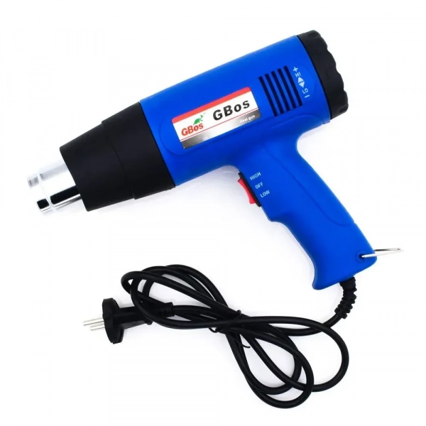 Πιστόλι Θερμού Αέρα 1600W 650ºC 220V GBos BOS-885 Μπλε