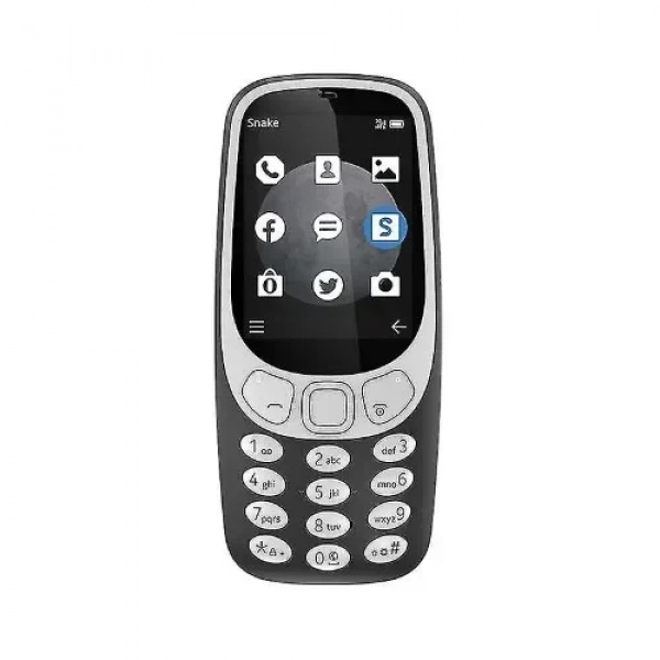 Κινητό τηλέφωνο Dual Sim 3310 Audio Jack FM Radio με οθόνη 1.8" LCD 320x240 QVGA Μαύρο
