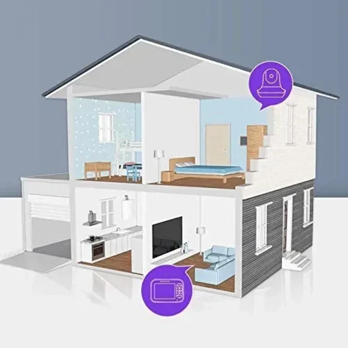 Ασύρματο Baby Monitor 3.5″ Αμφίδρομης Επικοινωνίας με Νυχτερινή Λήψη OEM SM935 – Λευκό