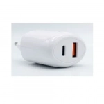 Φορτιστής Χωρίς Καλώδιο με Θύρα USB-C και USB-A 30W - Λευκό KLGO PD-400