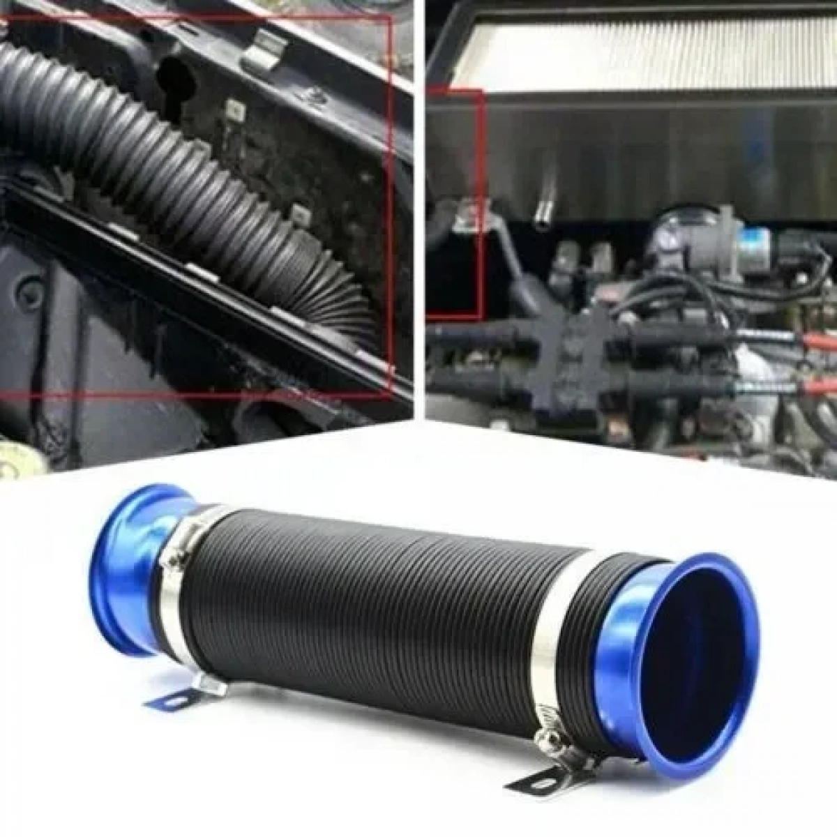 Turbo Multi-Flexible Σωλήνας Εισαγωγής Κρύου Αέρα 75cm Μπλε