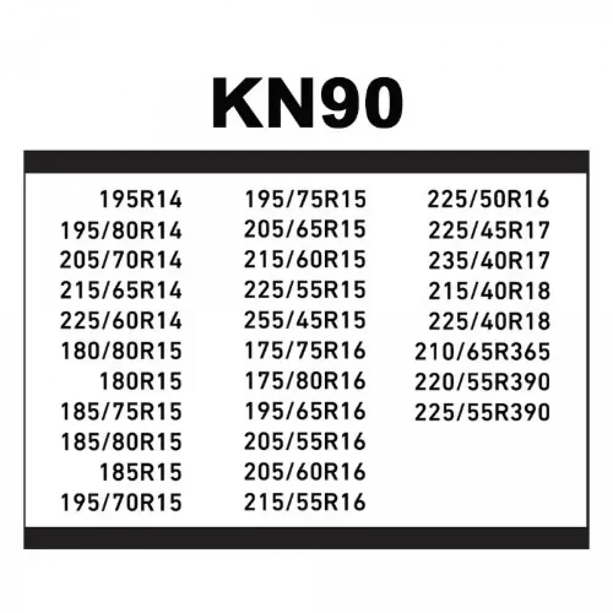 KN90 Αντιολισθητικές Αλυσίδες με Πάχος 12mm για Επιβατικό Αυτοκίνητο 2τμχ