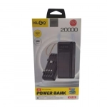 Solar Power bank γρήγορης φόρτισης 20000 mAh KP-96 KLGO μαύρο
