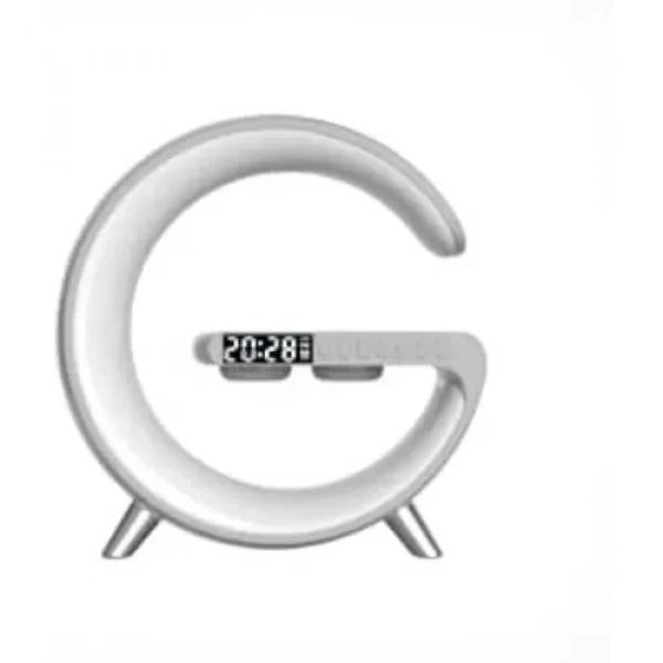Ηχείο Bluetooth, Ασύρματος Φορτιστής και Φωτιστικό LED RGB σε Λευκό Χρώμα