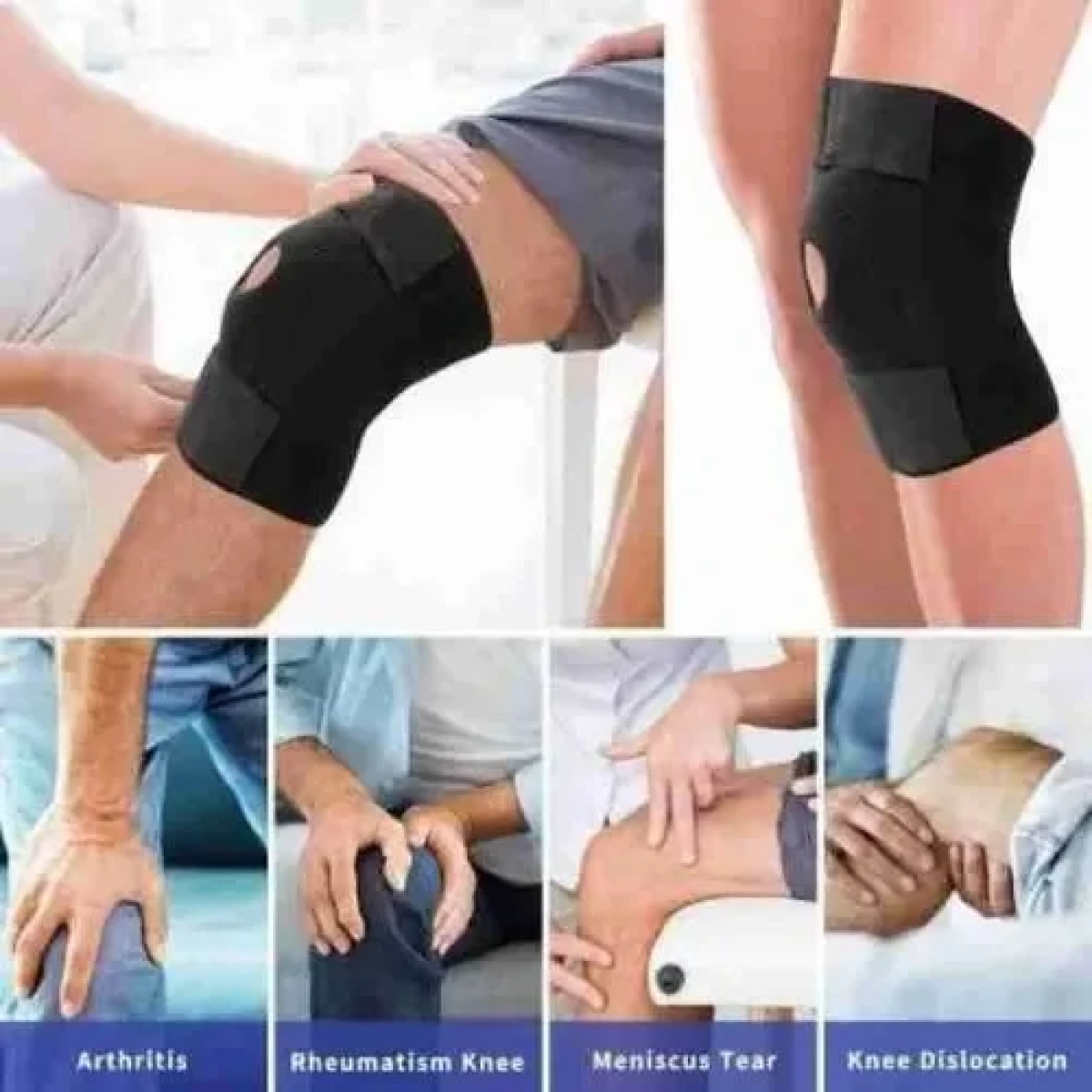 YC Support Επιγονατίδα με Οπή σε Μαύρο χρώμα YC 733B