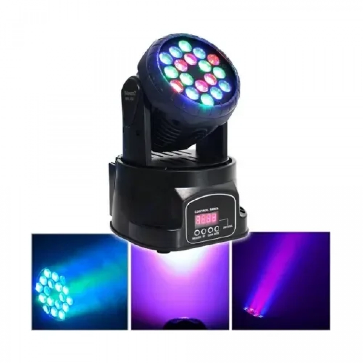 ΦΩΤΙΣΤΙΚΟ ΡΟΜΠΟΤΙΚΗ ΚΕΦΑΛΗ 18x3W LED SPOT DMX RGB