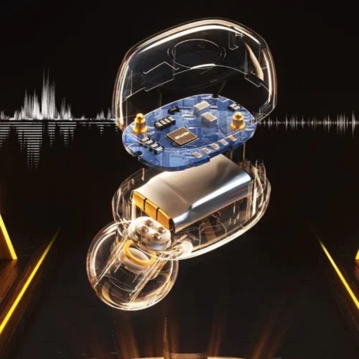 Ασύρματα ακουστικά Awei T13 Pro Earbud με θήκη φόρτισης μαύρο