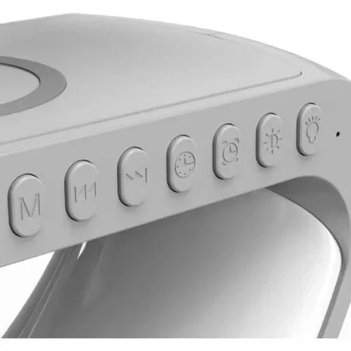 Ηχείο Bluetooth, Ασύρματος Φορτιστής και Φωτιστικό LED RGB σε Λευκό Χρώμα