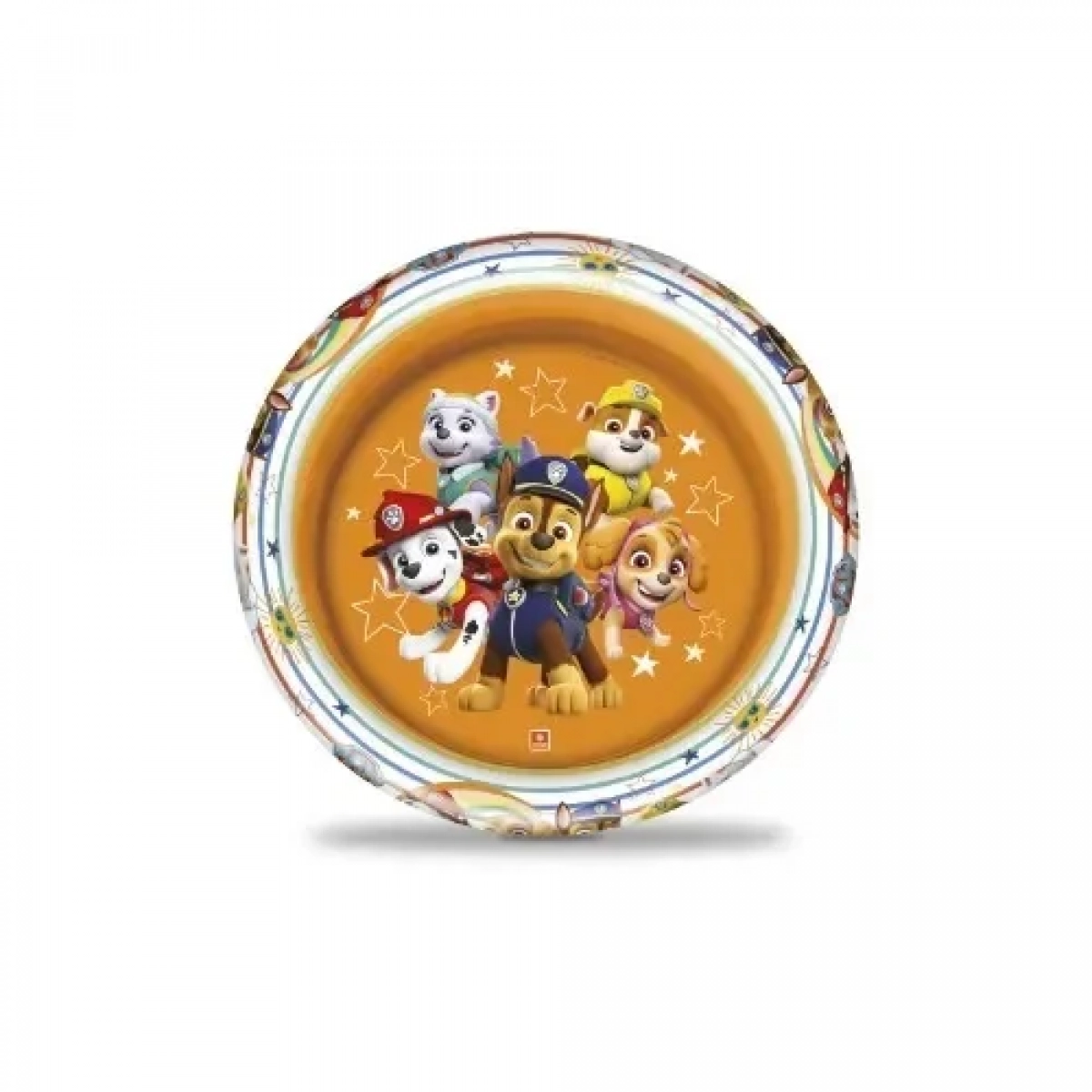 Paw Patrol Φουσκωτή Πισίνα με 2 Δαχτυλίδια Διαμέτρου 100 cm με Μαλακό Πάτο - Mondo