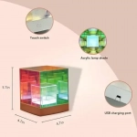 Φωτιστικό νύχτας led Κύβος Q-LED20 Andowl -USB power