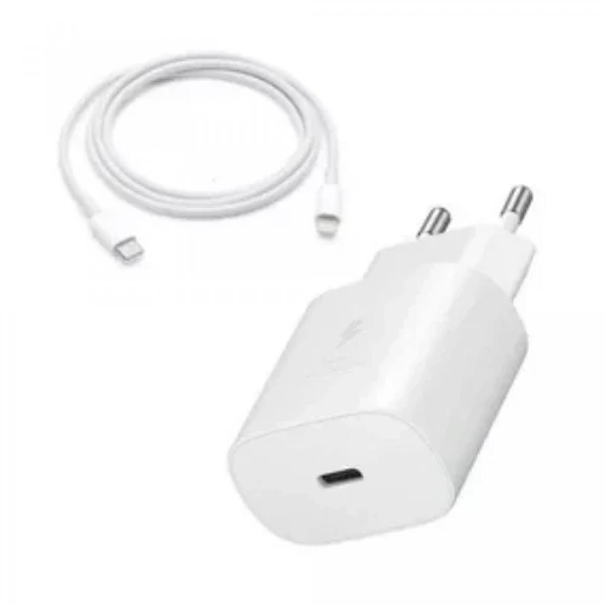 Φορτιστής ταχείας φόρτισης με 1 θύρα USB και καλώδιο Type-C To Type-C 30W Andowl Q-PD7