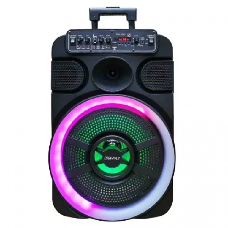 Φορητό ηχείο 12'' με Μικρόφωνο, AUX, USB, BLUETOOTH, Κάρτα Μνήμης και Τηλεχειριστήριο DIGIVOLT DG-1007