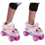 Σετ Roller Skates Ρυθμιζόμενα με Επιγονατίδες και Περιαγκωνίδες σε Πλαστική Τσάντα - Minnie- Mondo Toys