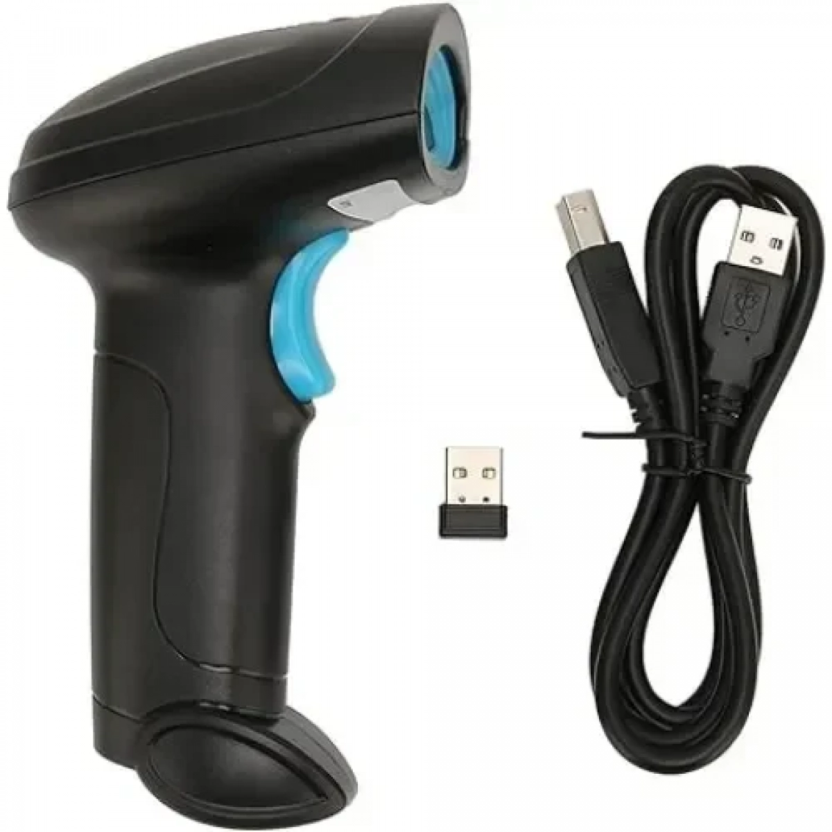 Andowl Scanner Χειρός Ασύρματο με Δυνατότητα Ανάγνωσης 1D 2D και QR Barcodes Q-SM55B Μαύρο-Μπλε