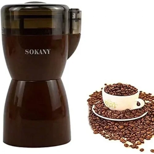 Ηλεκτρικός Μύλος Καφέ 180W με Χωρητικότητα 100gr Sokany SM-3016 σε Καφέ Χρώμα