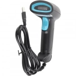 Andowl Scanner Χειρός Ενσύρματο με Δυνατότητα Ανάγνωσης 1D 2D και QR Barcodes Q-SM3B Μαύρο-Μπλε